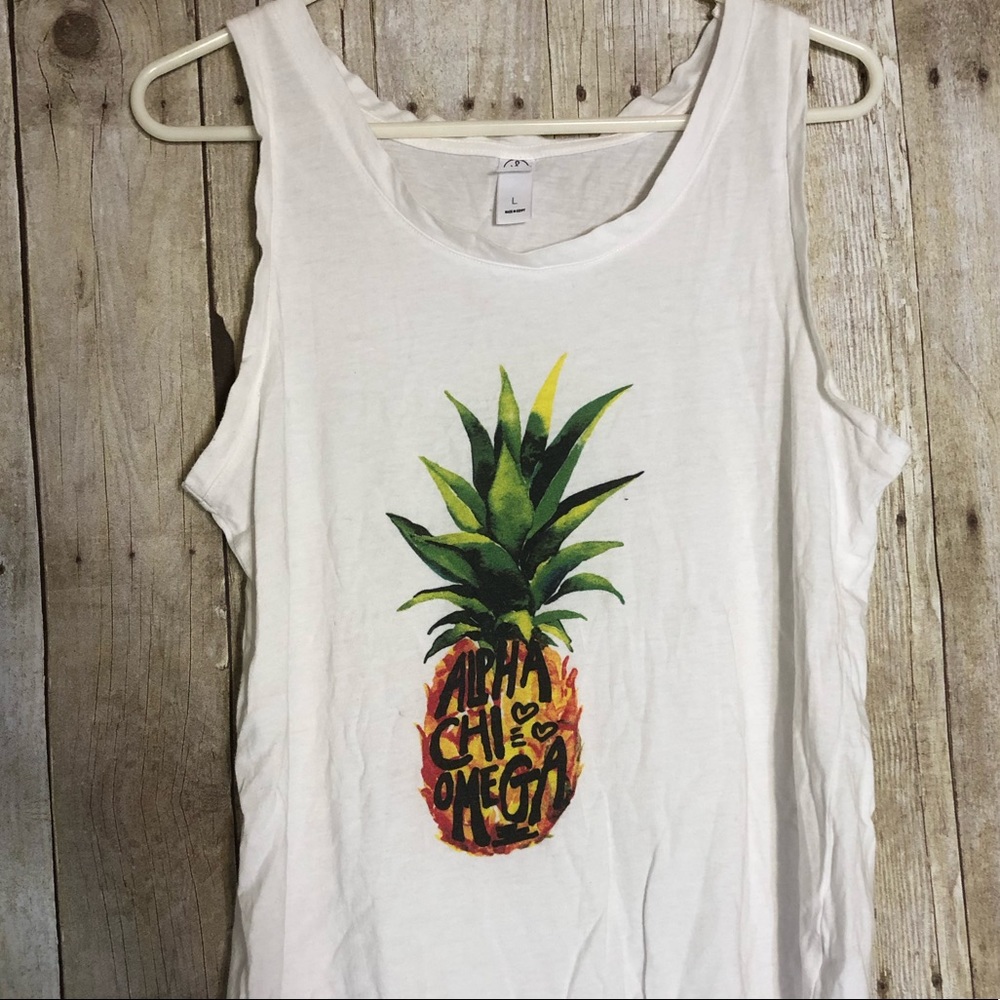 Alpha Chi Omega Pineapple Tank Top